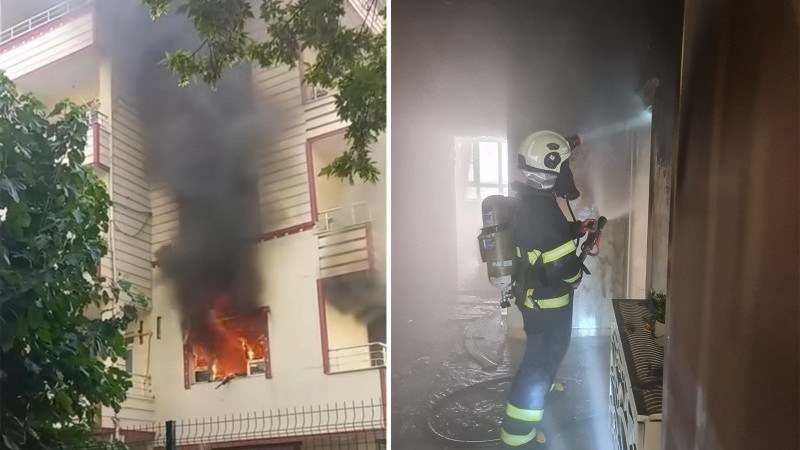 YANGIN KISA SÜREDE KONTROL ALTINA ALINDI
