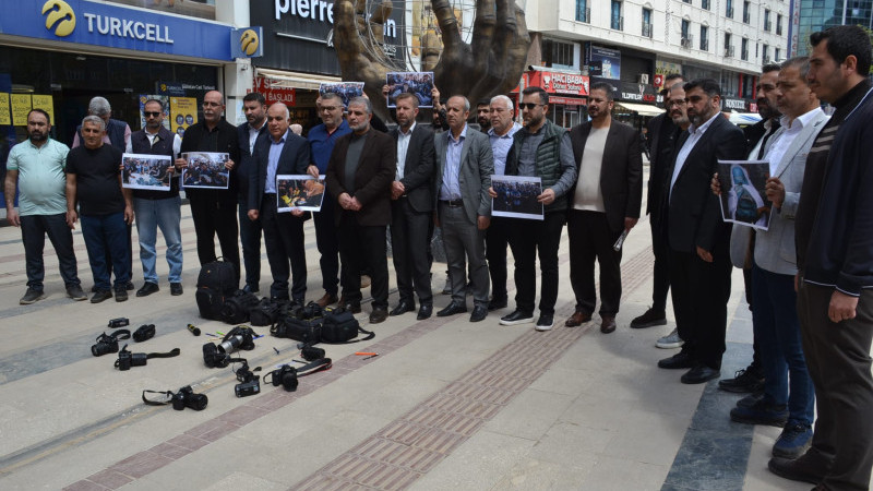 BATMAN BASINI, GAZZE'DEKİ KATLİAMLARI TEK SESLE PROTESTO ETTİ