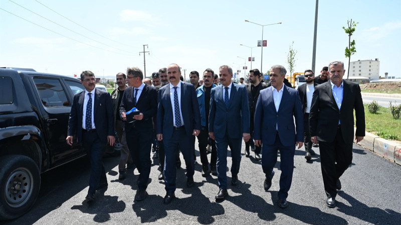OSB İLE BEŞİRİ YOLUNDA İNCELEMELERDE BULUNDU