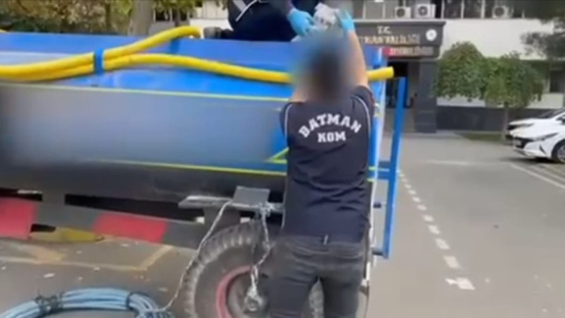 SU TANKERİNDE KAÇAK SİGARA OPERASYONU