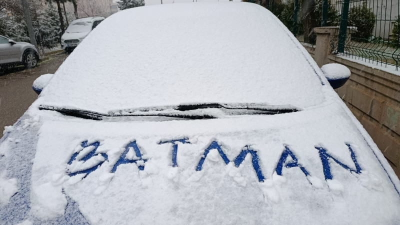 BATMAN'DA KAR YAĞIŞI ETKİLİ OLDU