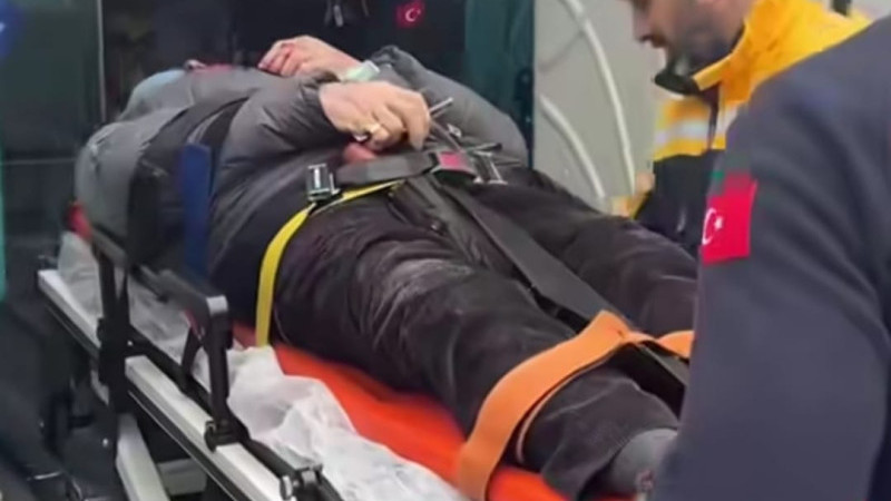 YAYA GEÇİDİNDE MOTOSİKLET KAZASI