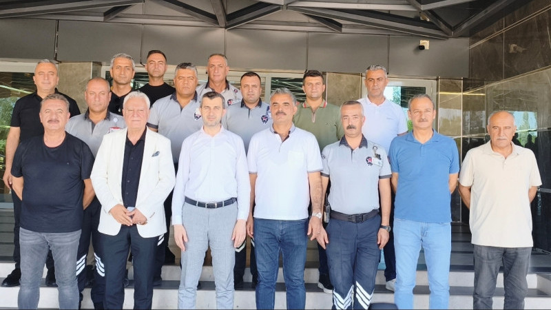 TP BÖLGE MÜDÜRÜ KARATAŞ GÜVENLİK PERSONELİYLE BULUŞTU