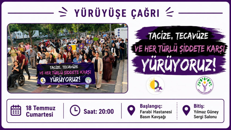 DEM PARTİ'DEN ŞİDDETE KARŞI YÜRÜYÜŞ
