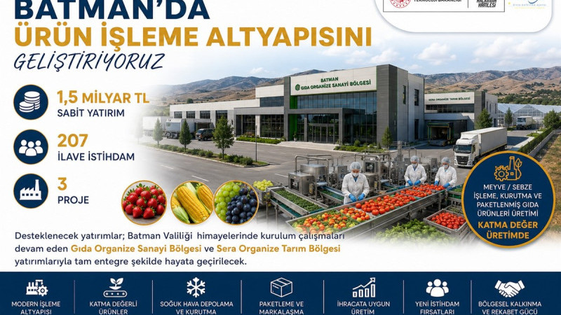 BATMAN'A 1.8 MİLYAR TL'LİK YATIRIM